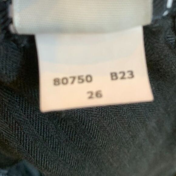 7 For All Mankind Black Distressed Jean Skirt - Picture 3 of 7